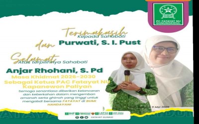 Guru MIN 11 Gunungkidul Terpilih sebagai Ketua PAC Fatayat NU Paliyan 2026–2030