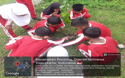 Satu Pohon, Sejuta Harapan: Peringatan Hari Bumi di MIN 11 Gunungkidul